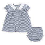 Kissy Kissy Tatiana Co. Magic Sails Stripe Dress Set