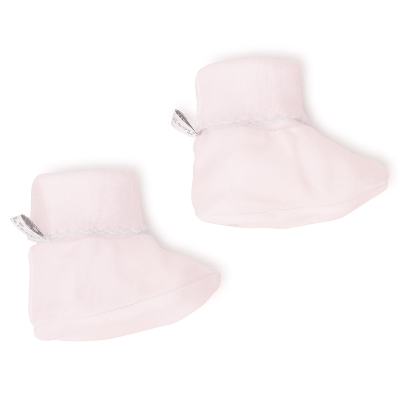 Kissy Kissy Tatiana Co. Basic Booties - Pink/White