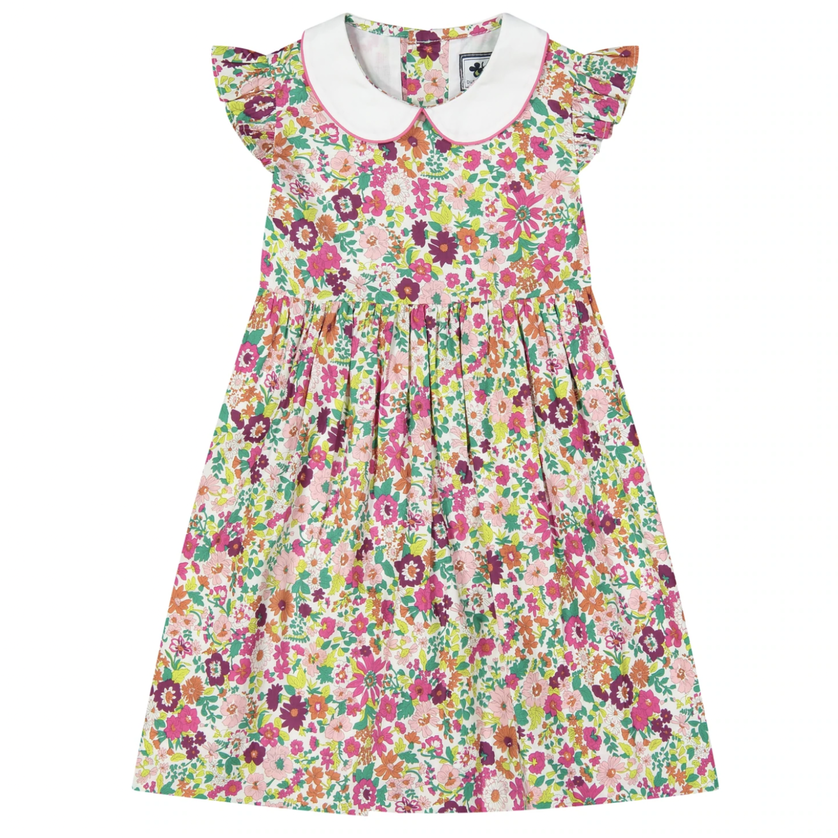 Busy Bees Kids Riley Fuschia Floral Dress