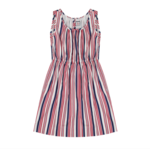 Busy Bees Kids Trudy Red/White/Navy Stripe Tank Dress