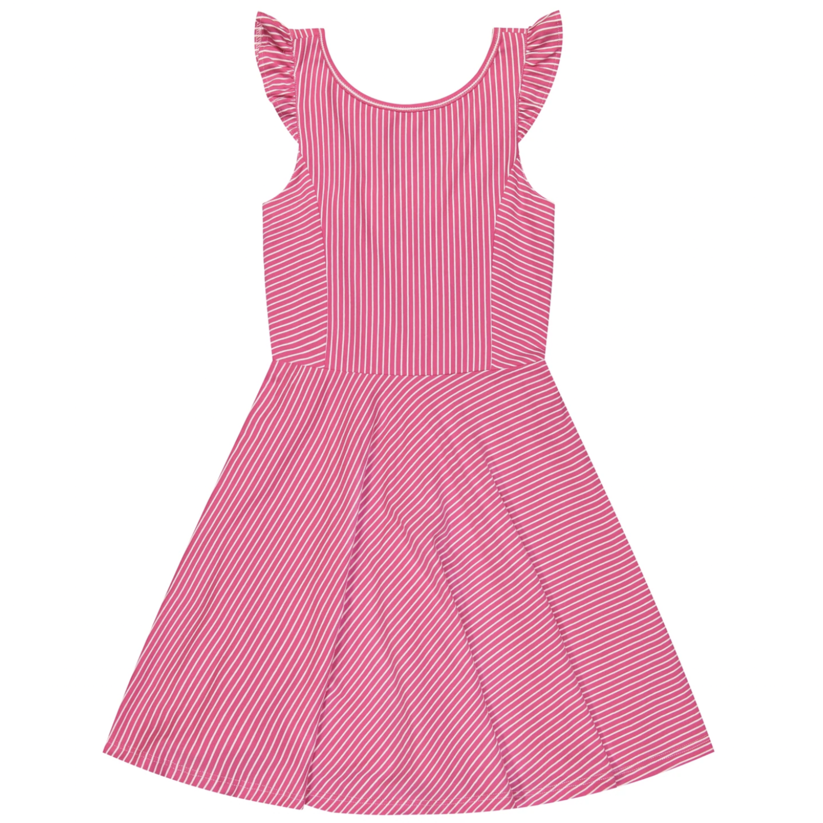 Busy Bees Kids Hayden Fuschia Pink Stripe Dress