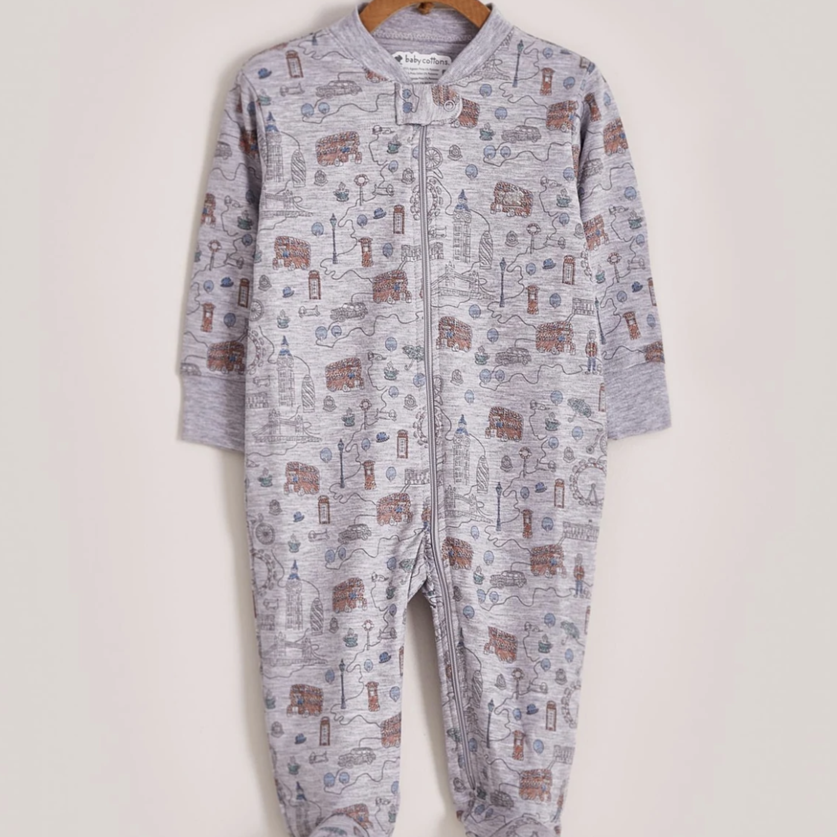 Babycottons London Sights Baby Footed Pajama