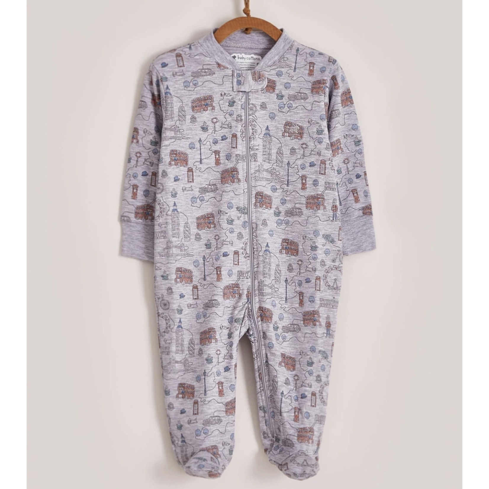 Babycottons London Sights Baby Footed Pajama