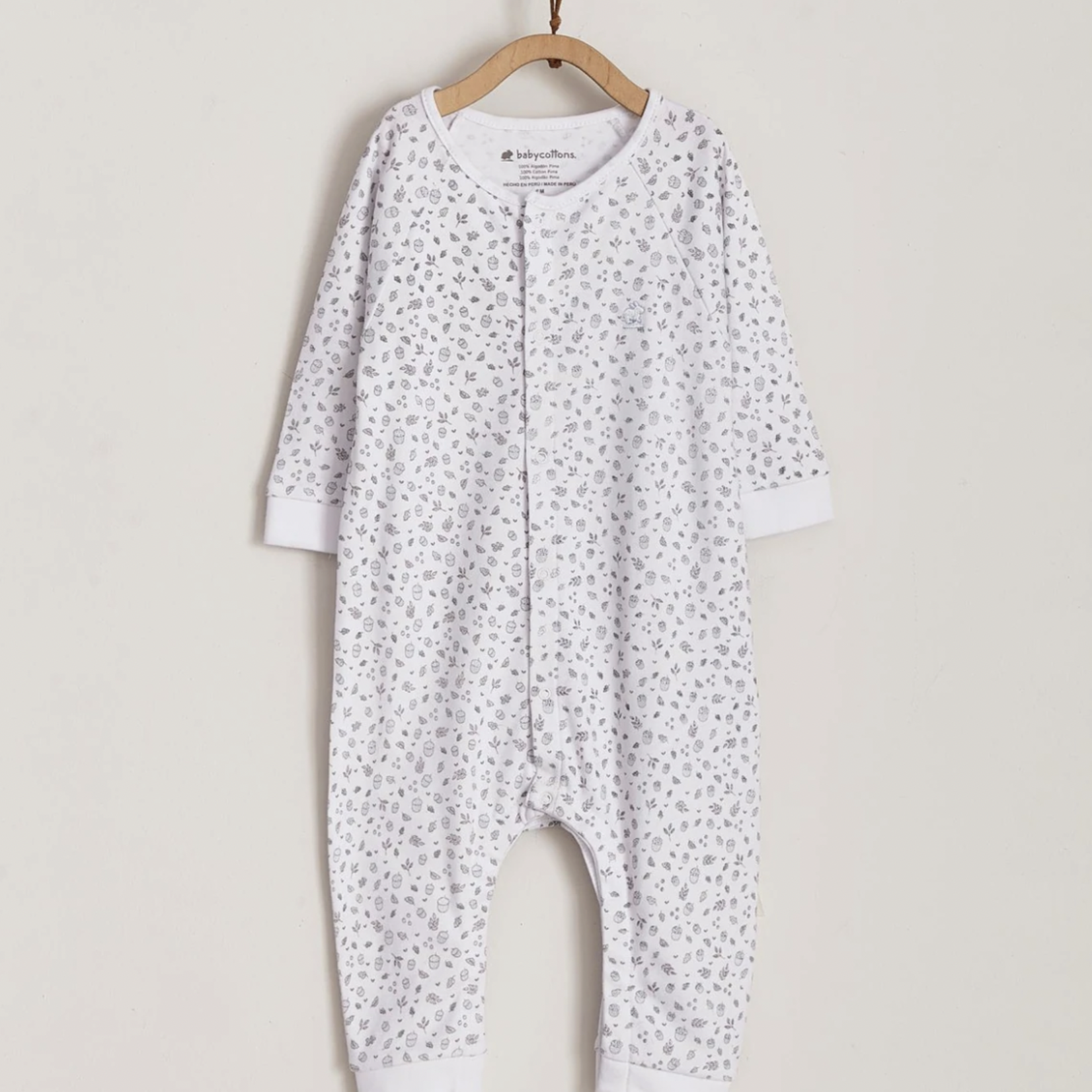 Babycottons Leaves Footless Pajama