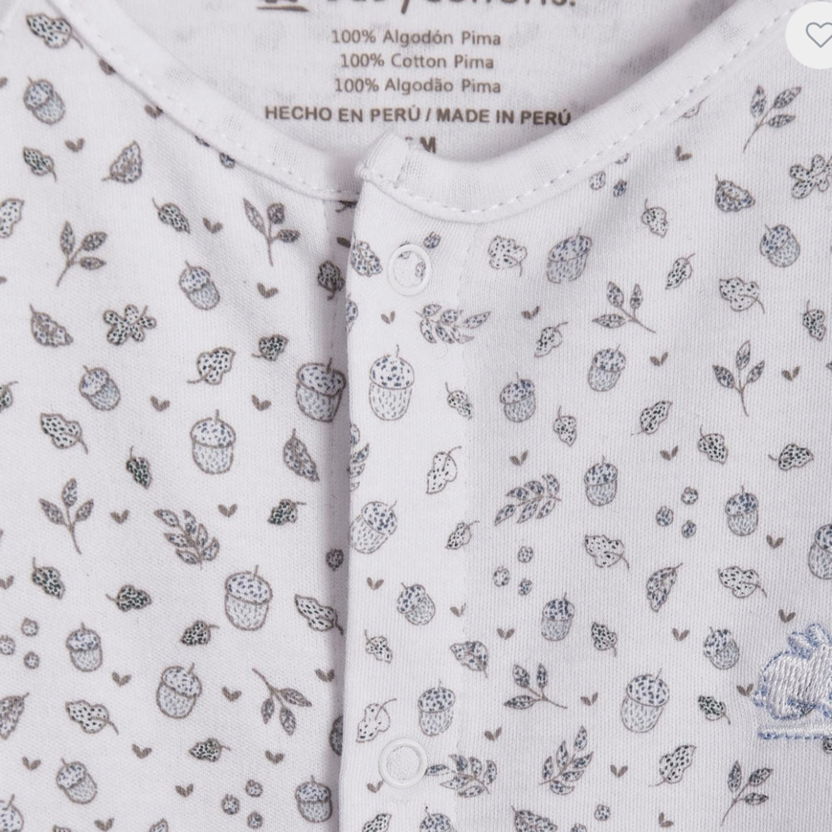 Babycottons Leaves Footless Pajama