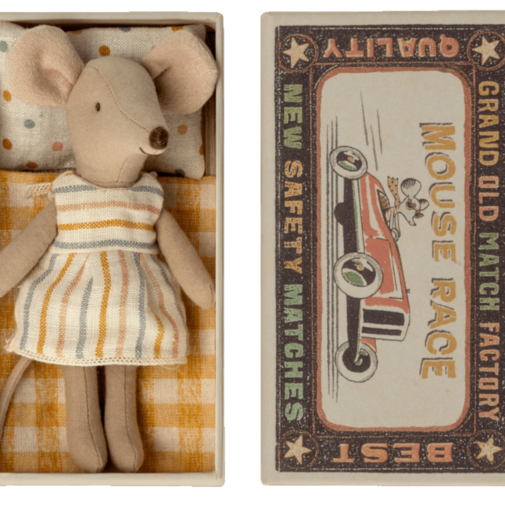Maileg USA Big Sister Mouse in Matchbox