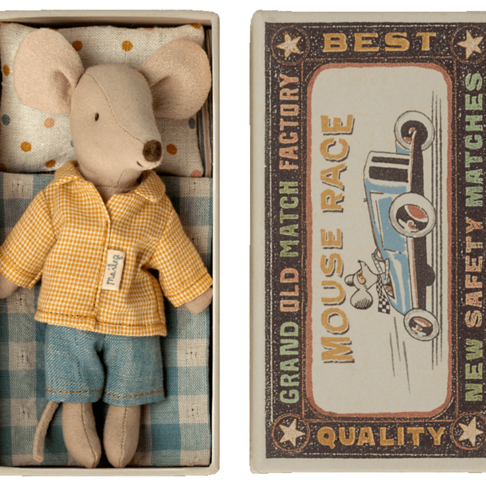 Maileg USA Big Brother Mouse in Matchbox
