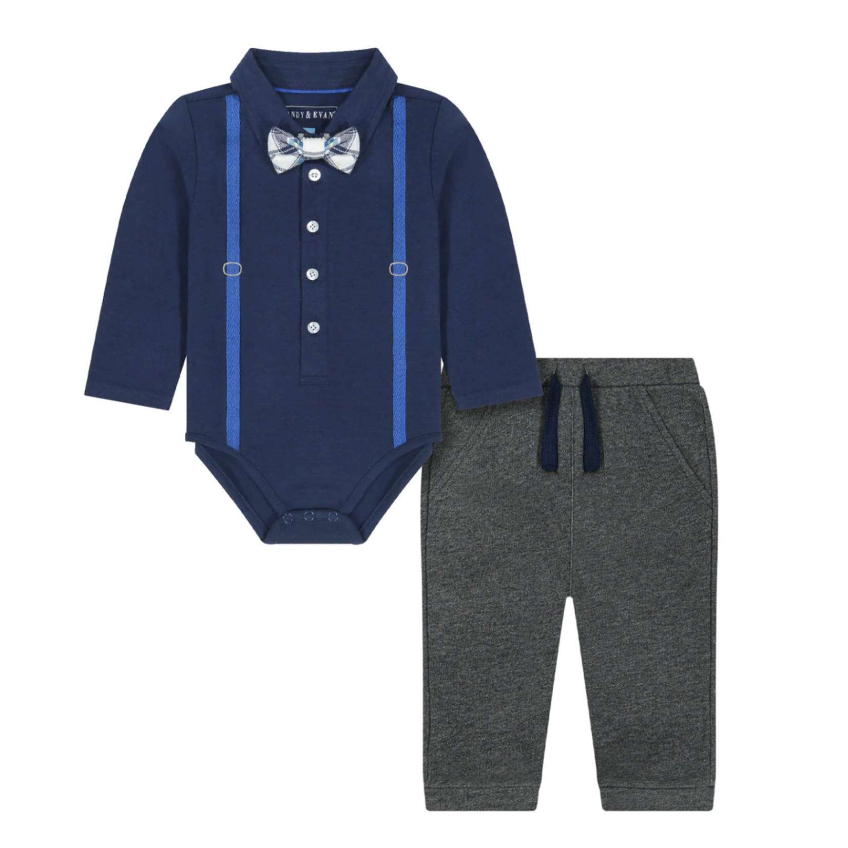 Andy & Evan Polo Shirtzie Set