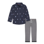 Andy & Evan Knit Buttondown Set
