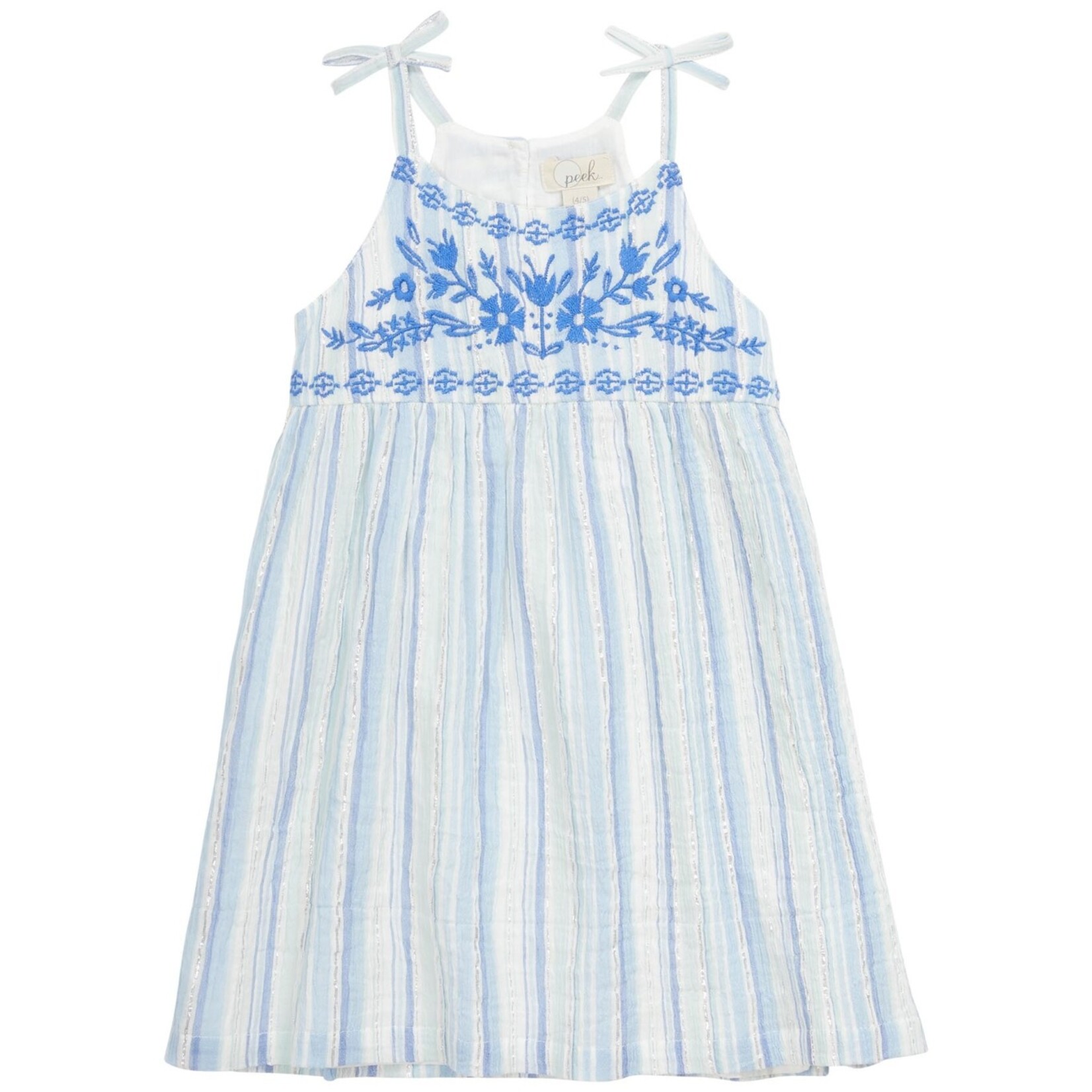 Peek Aren't You Curious Metallic Stripe Dress