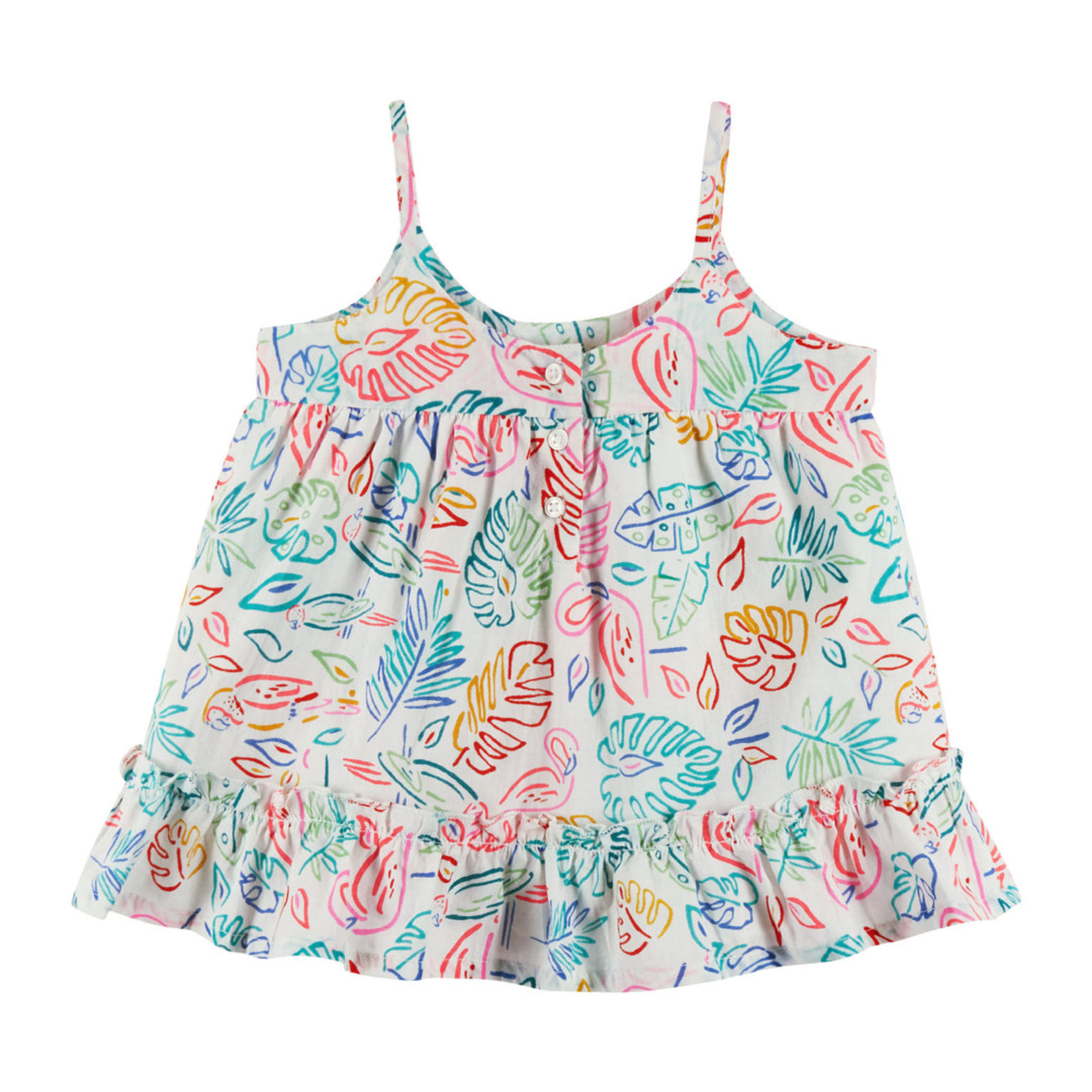 Andy & Evan Baby Girls Tropical Ruffle Dress Set