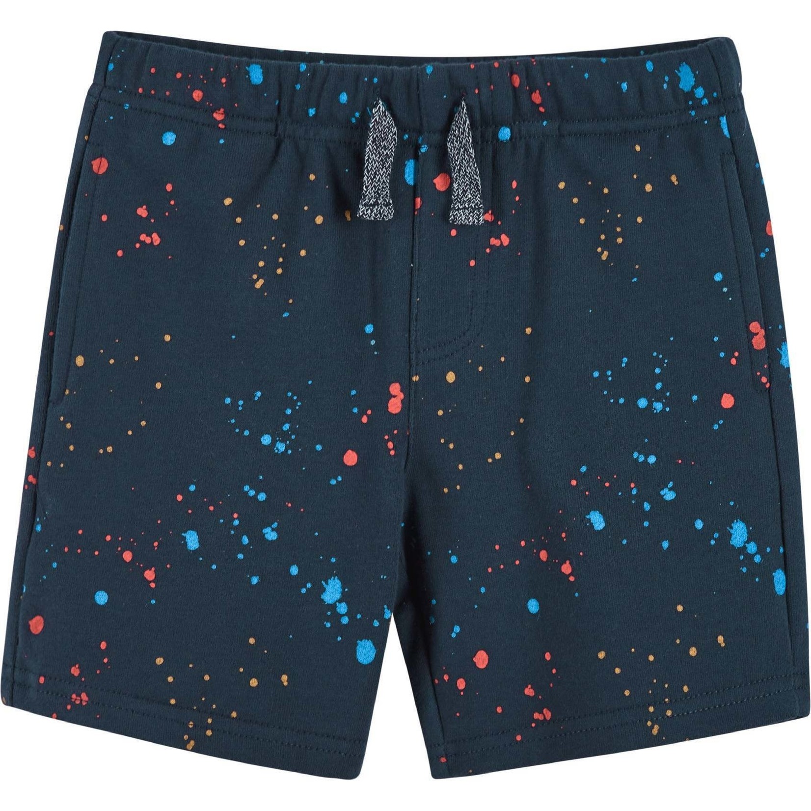 Andy & Evan Heather Grey Splatter Planets Tee Set