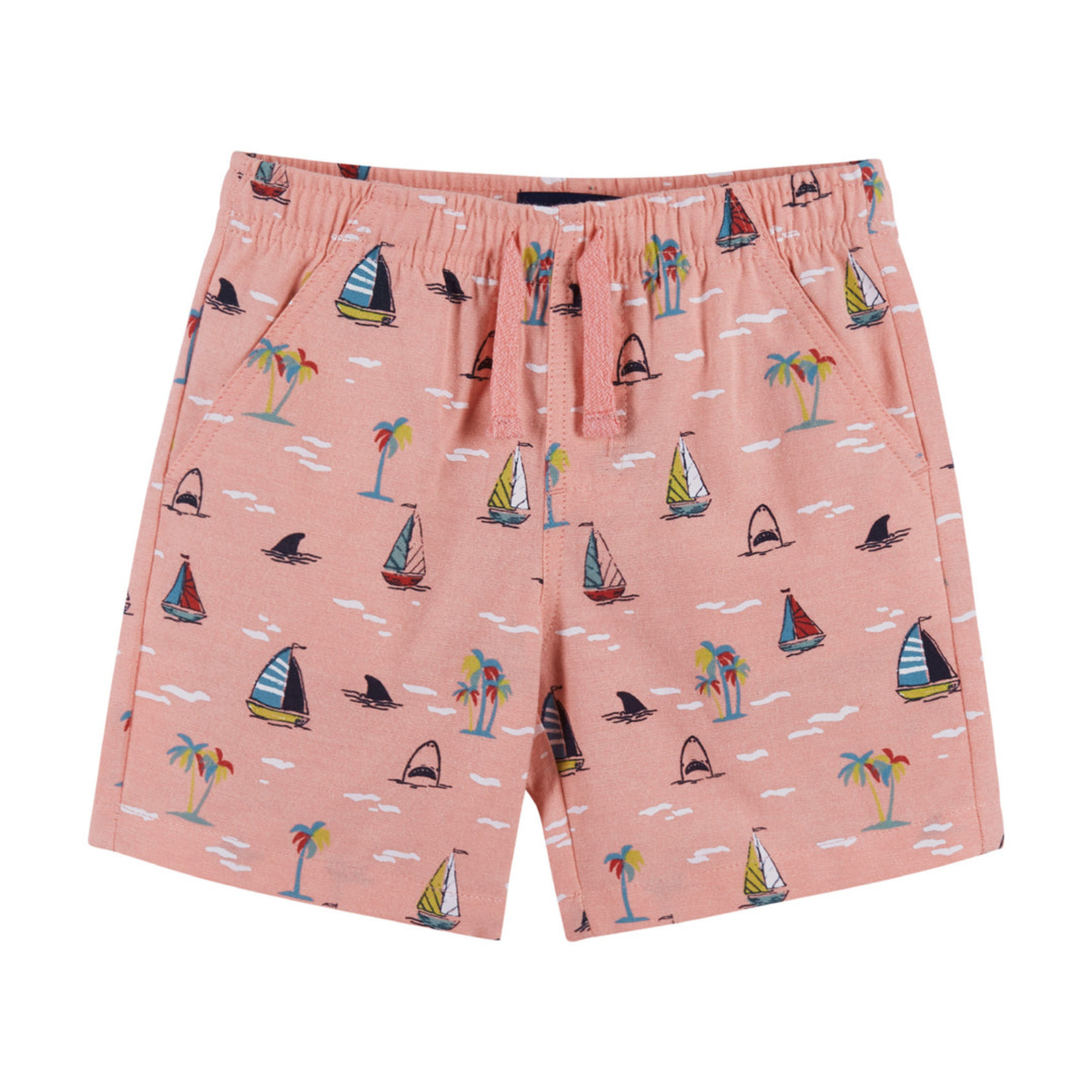 Andy & Evan Faded Red Oxford Sailboats Buttondown Set