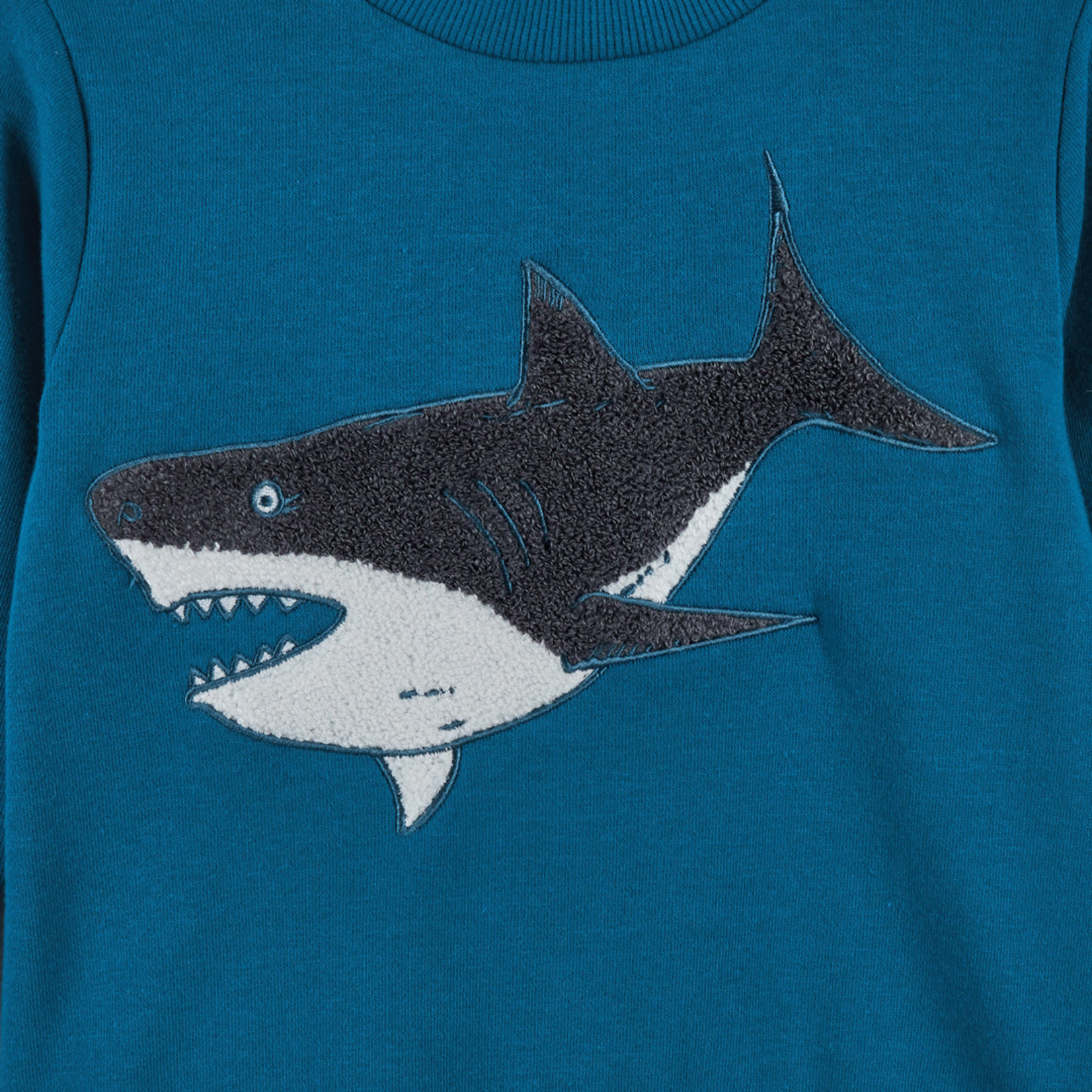 Andy & Evan Boys Shark Sweatsuit Set