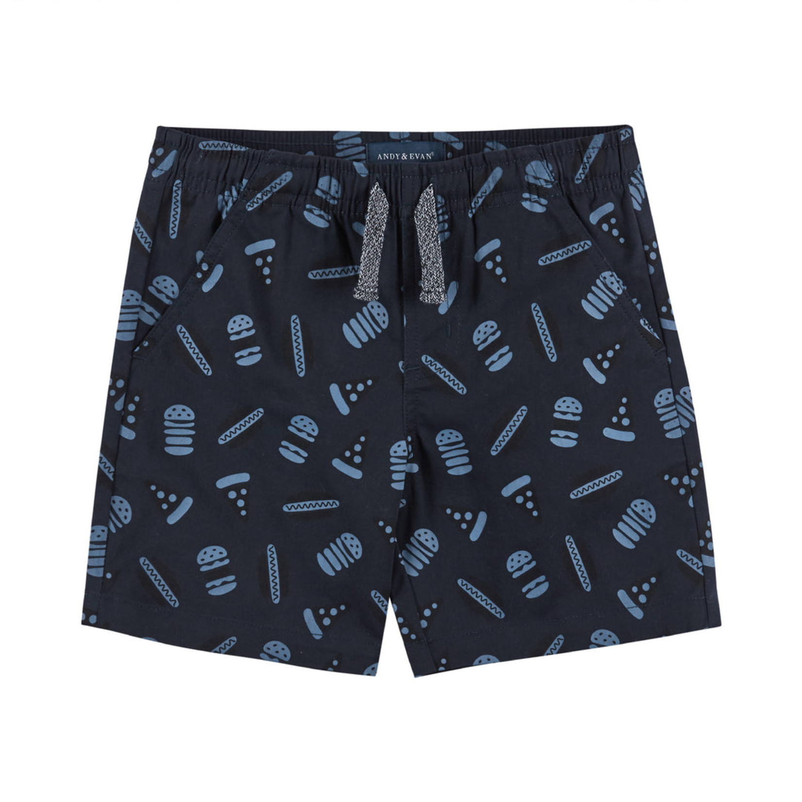 Andy & Evan Heather Mint Polo With Shark Print Set