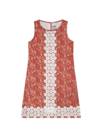 Busy Bees Kids Skylar Red Floral Shift Dress