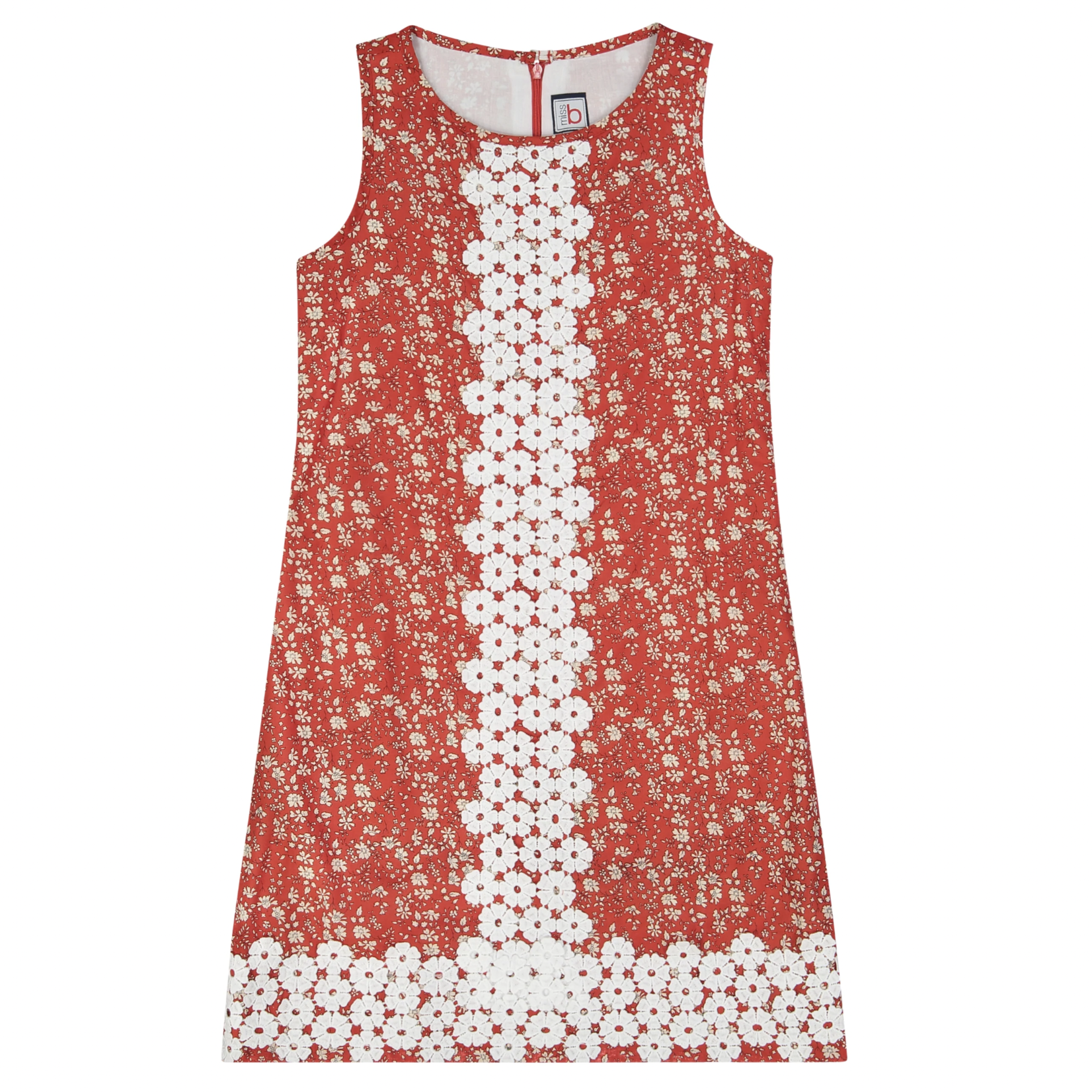 Busy Bees Kids Skylar Red Floral Shift Dress