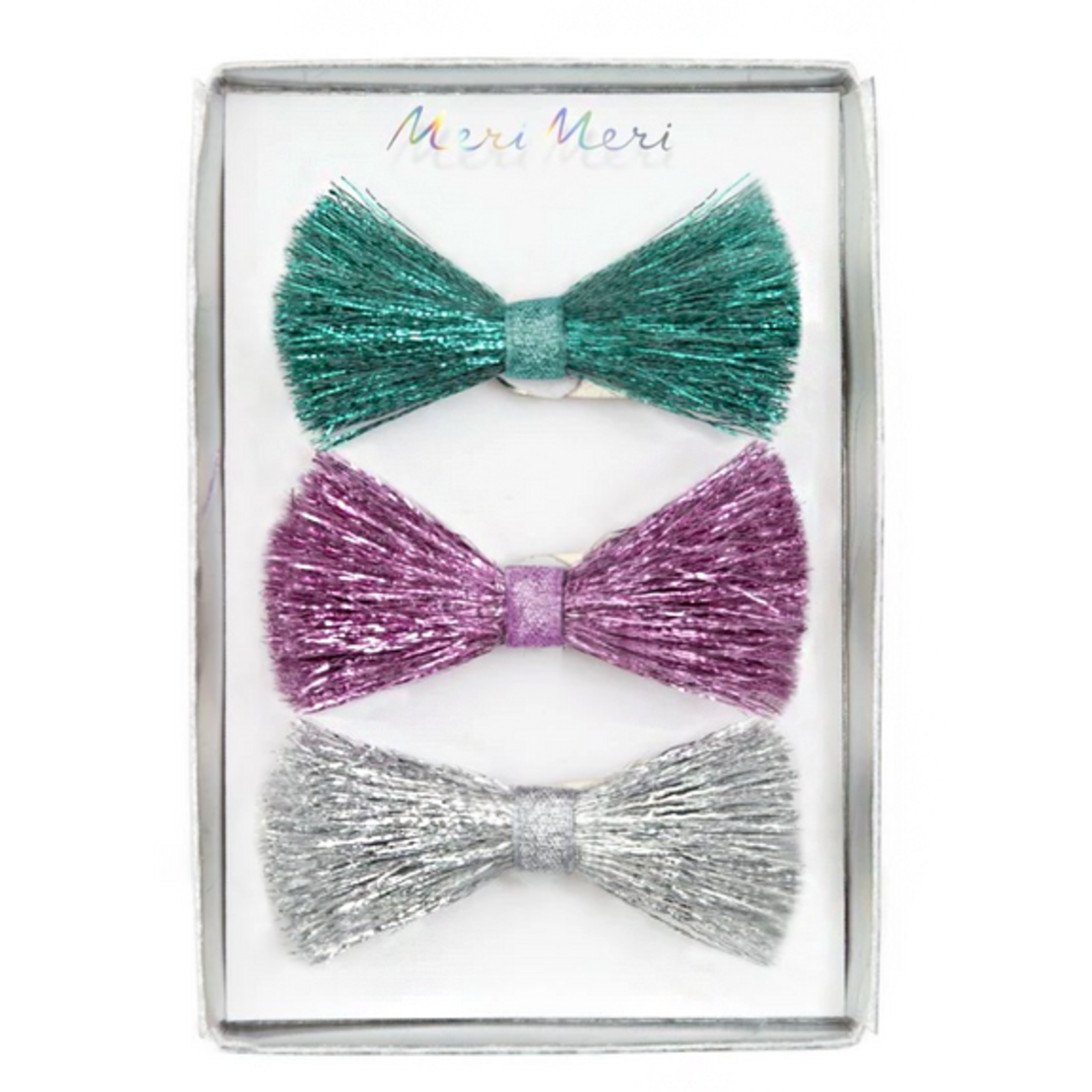 Meri Meri Tinsel Bow Hair Clips