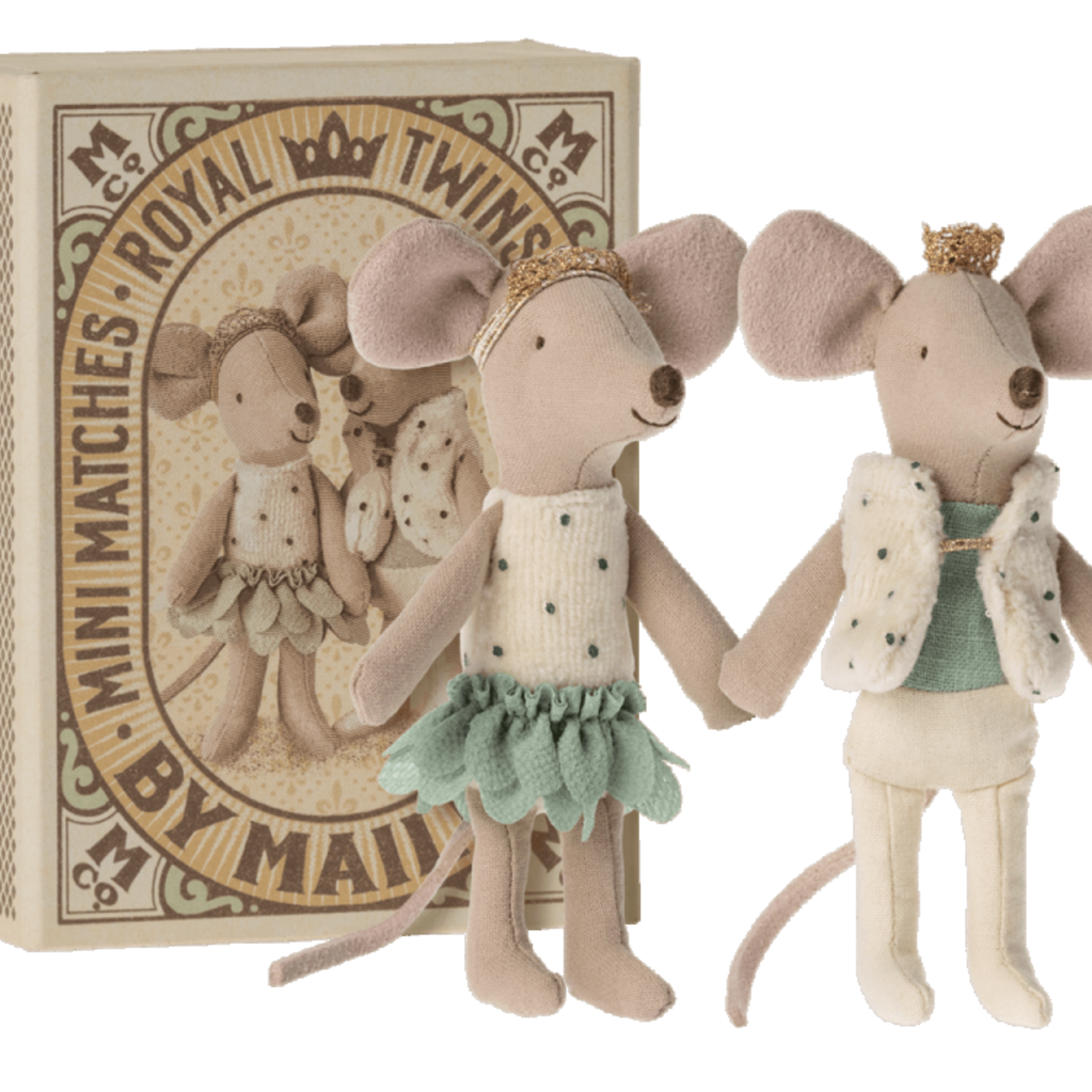 Maileg USA Royal Twins, Little Sister and Brother in Box