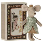 Maileg USA Princess Mouse, Little Sister in Matchbox