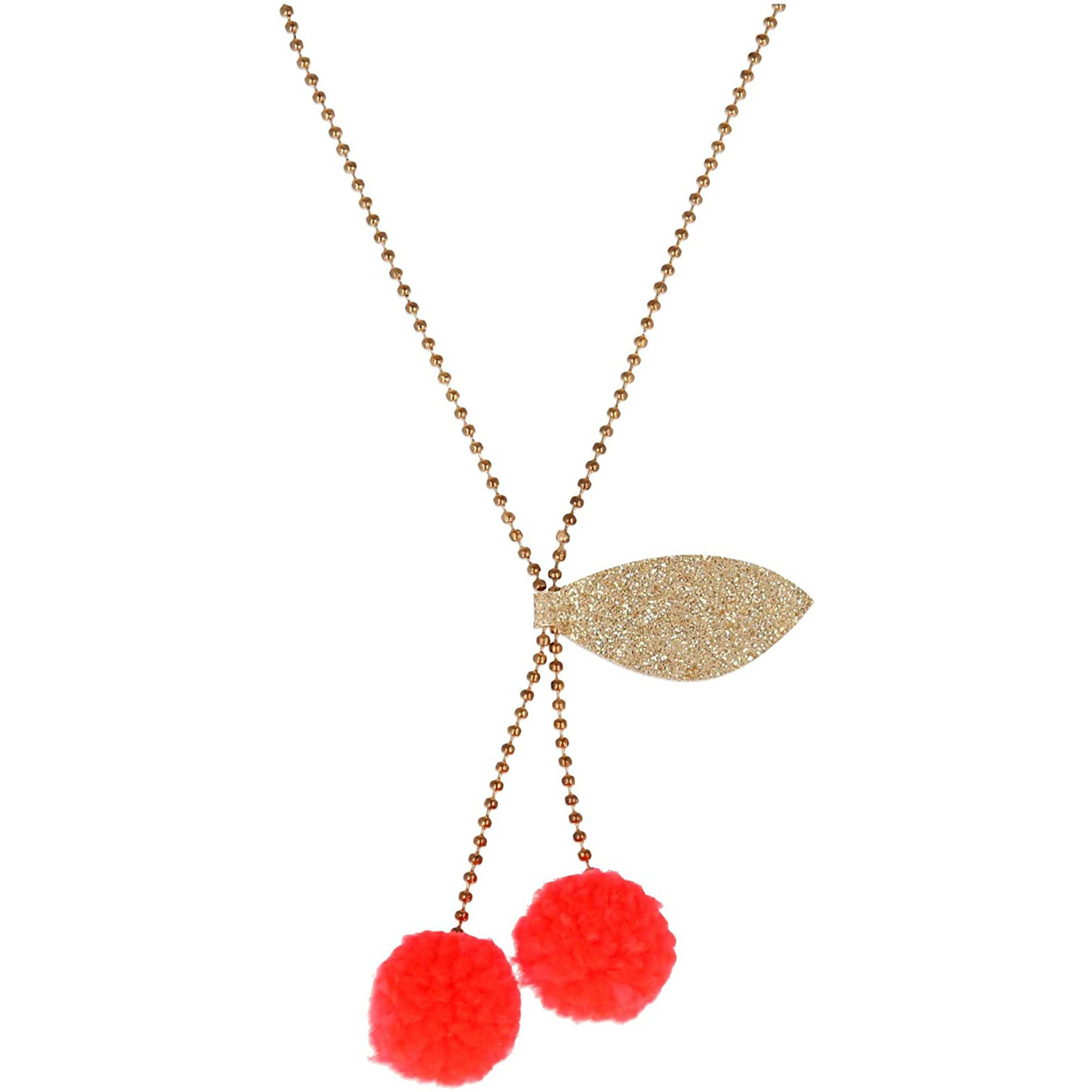Meri Meri Cherry Pompom Necklace