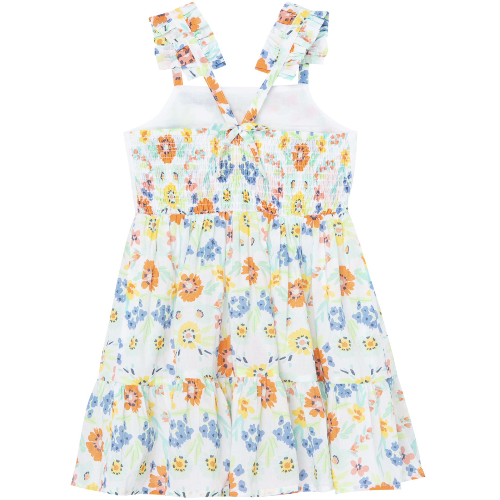 Peek Aren't You Curious Embroidered & Printed Lawn Dress