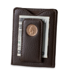 Tokens & Icons Indian Head Penny Wallet-Brown