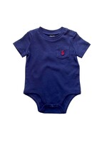 Ralph Lauren Interlock Boy Bodysuit - French Navy