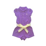 Ralph Lauren Stretch Mesh Romper - Purple