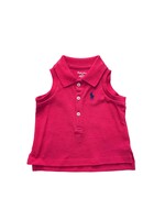 Ralph Lauren Red Mesh Polo Knit Top