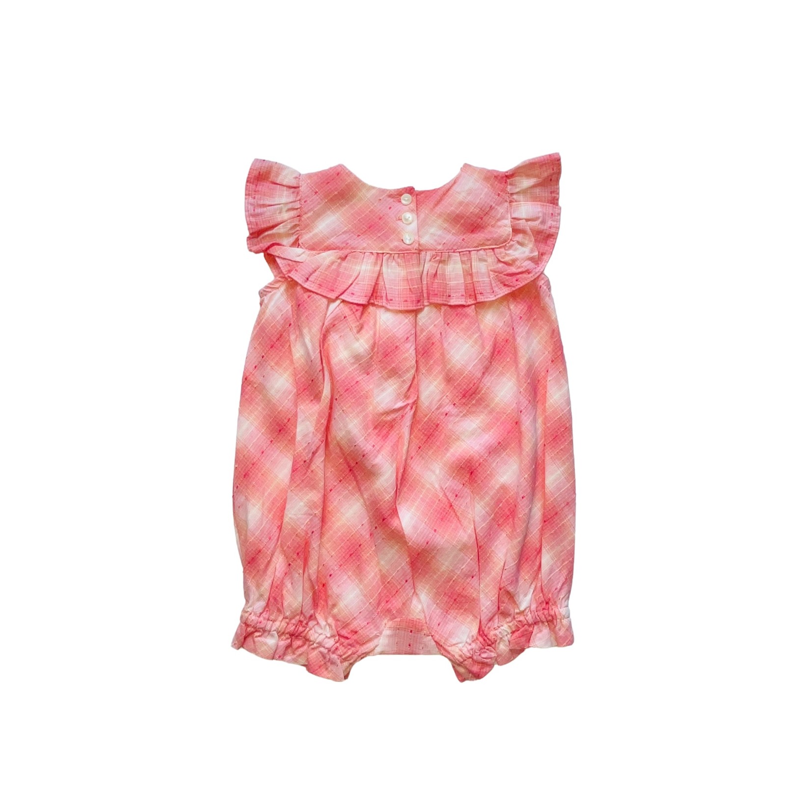 Ralph Lauren Pink Plaid Ruffle Shortall