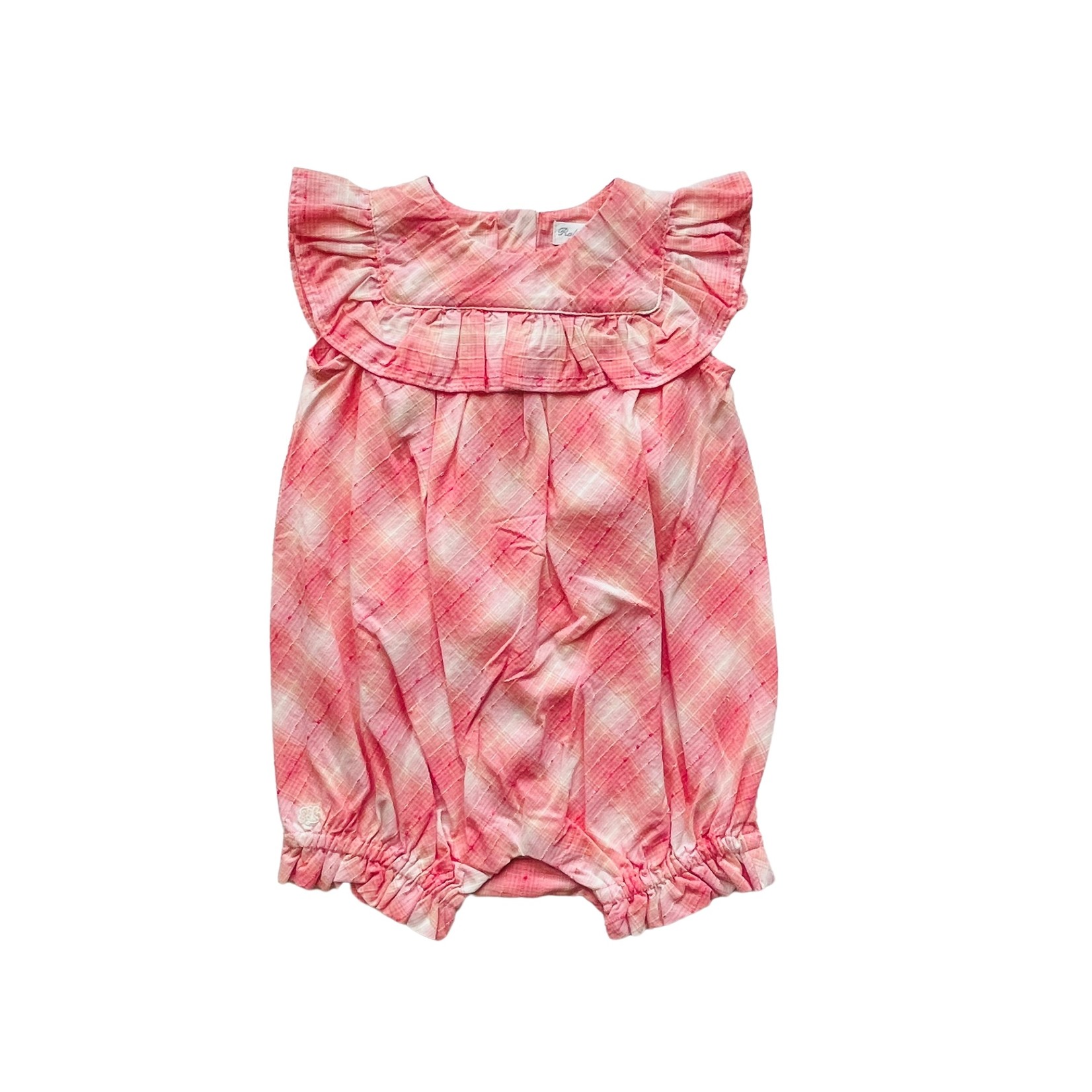 Ralph Lauren Pink Plaid Ruffle Shortall