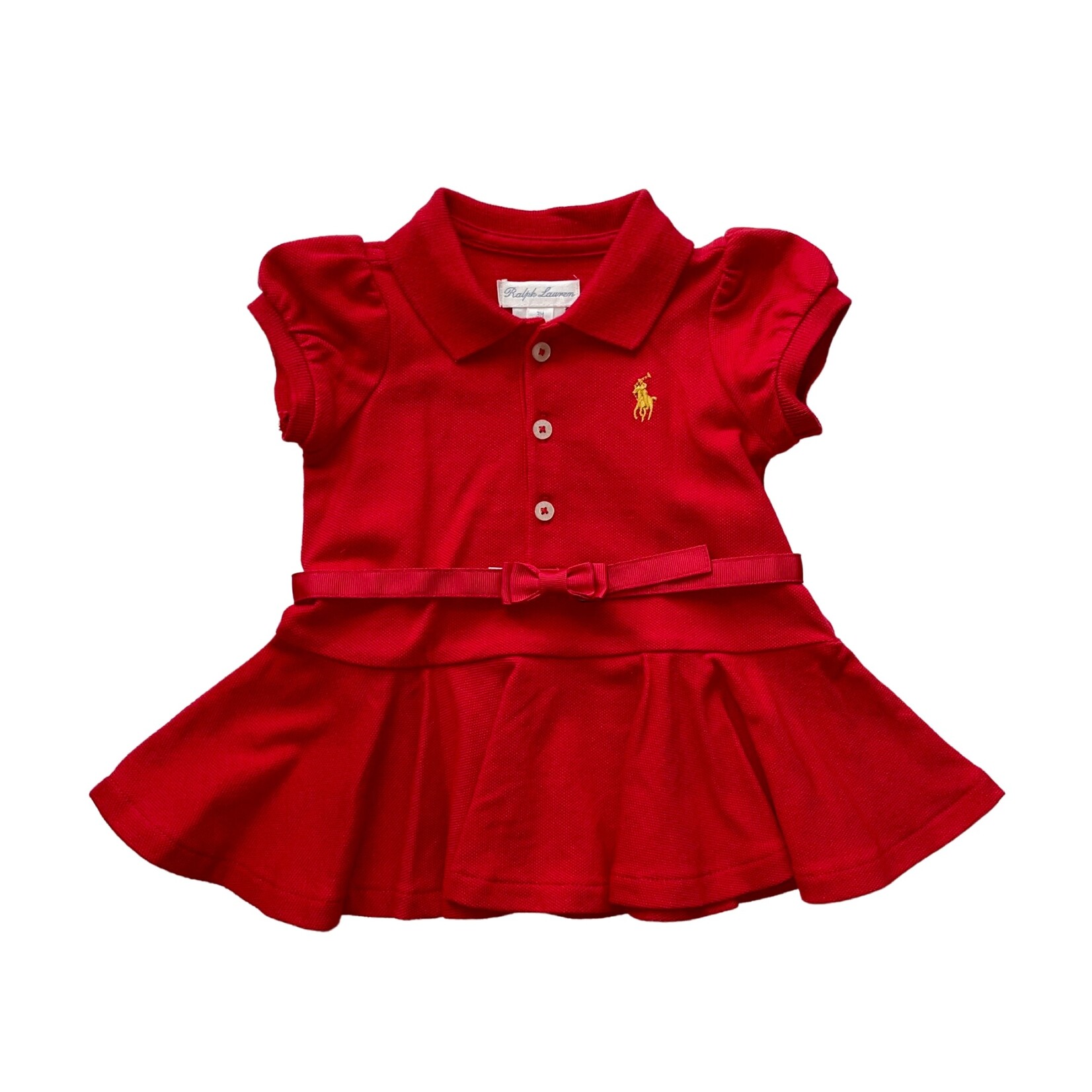 Ralph Lauren Red Mesh Polo Dress