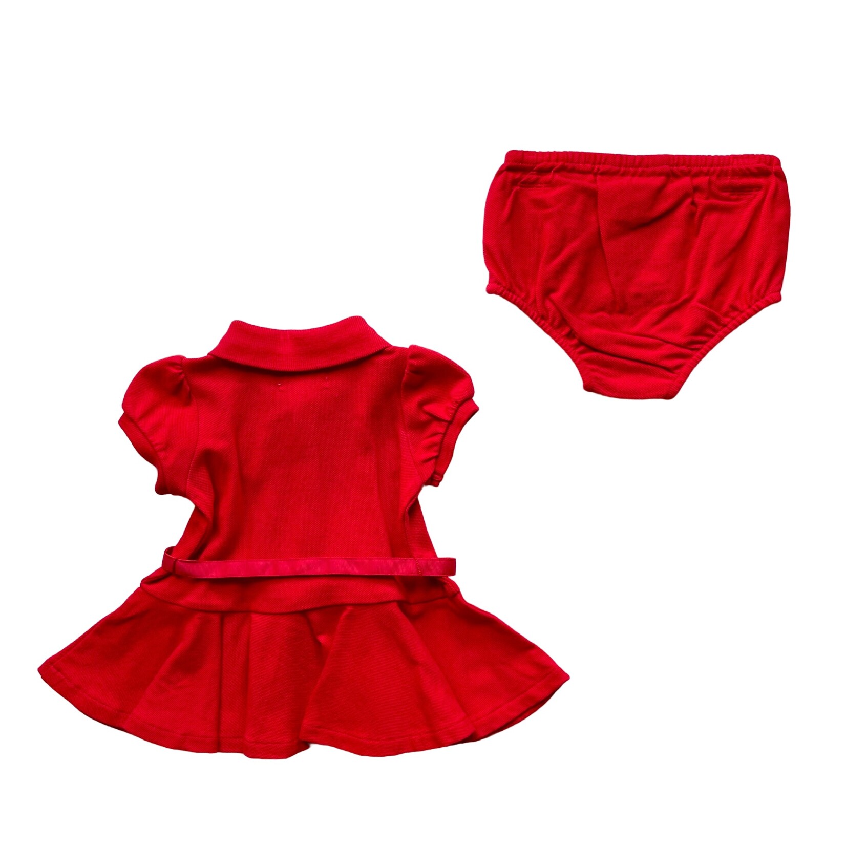 Ralph Lauren Red Mesh Polo Dress