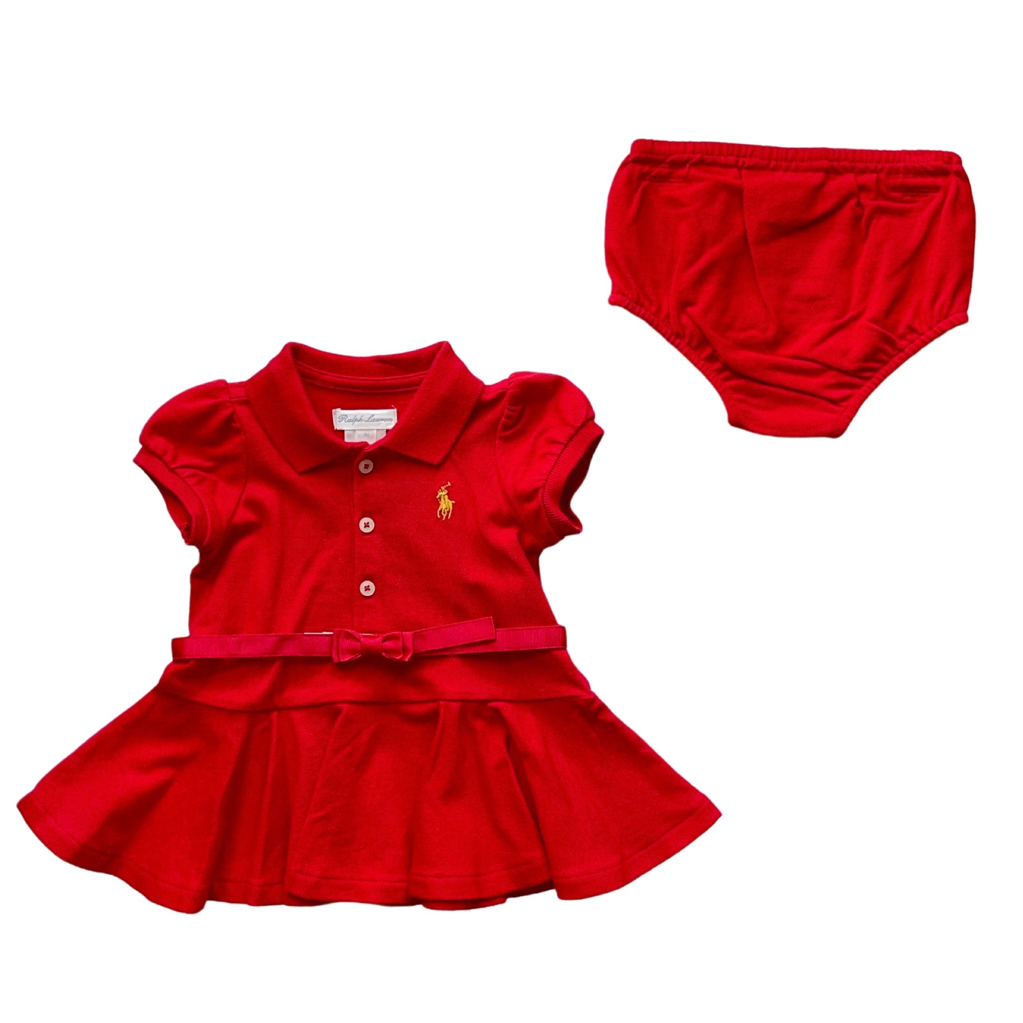 Red polo dress deals