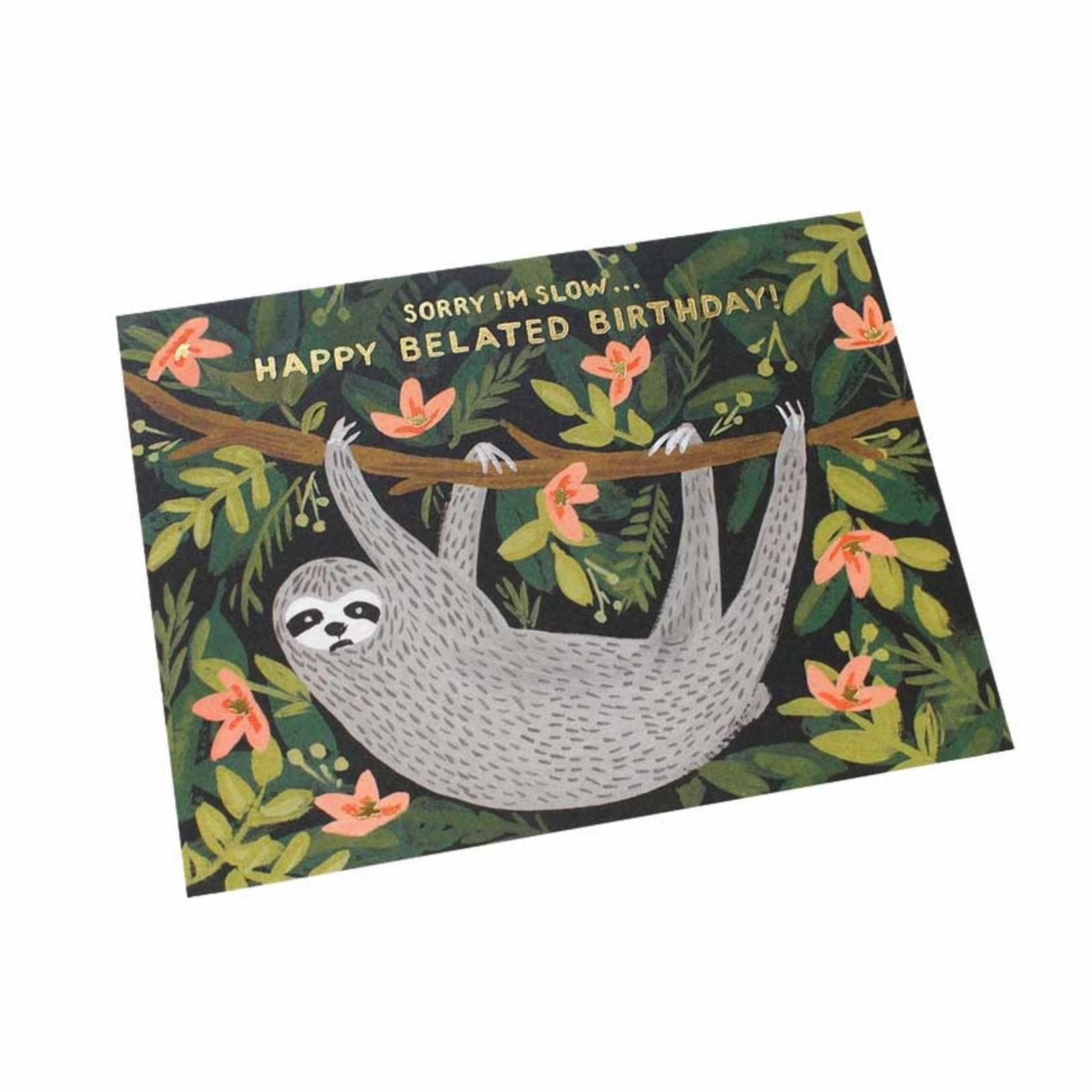 Rifle Paper Company Card - Sloth Belated Birthday