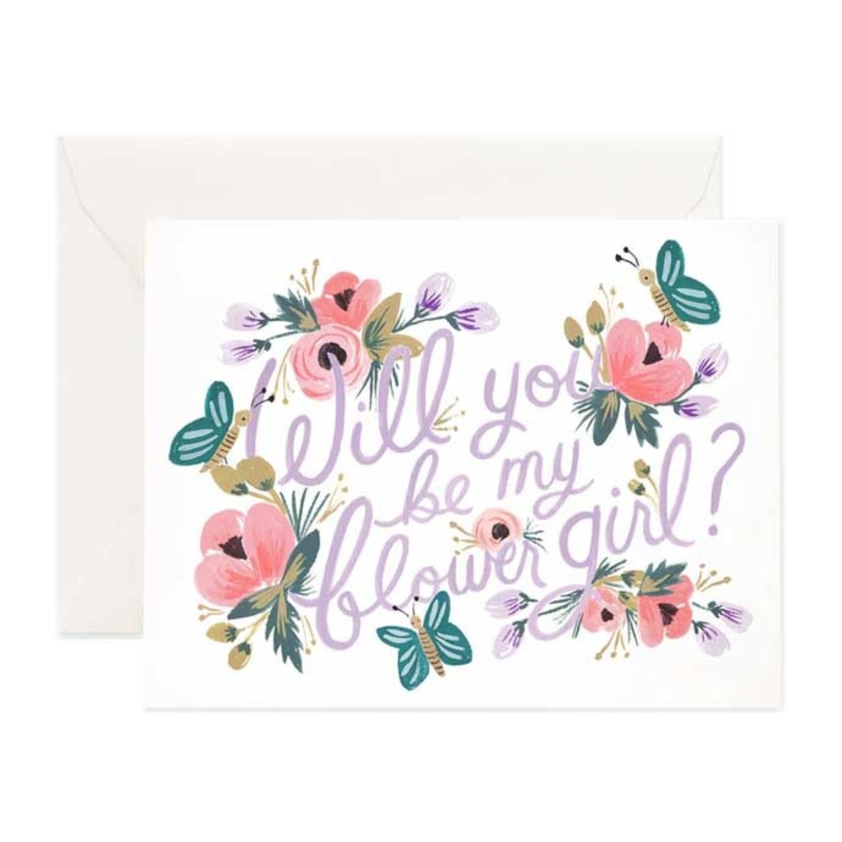 Rifle Paper Company Will You Be My Flowergirl Card_Blank Inside