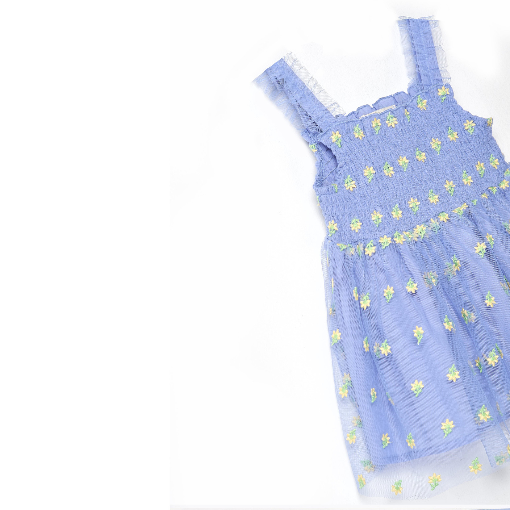 Peek Aren't You Curious Schiffli Floral Baby Dress