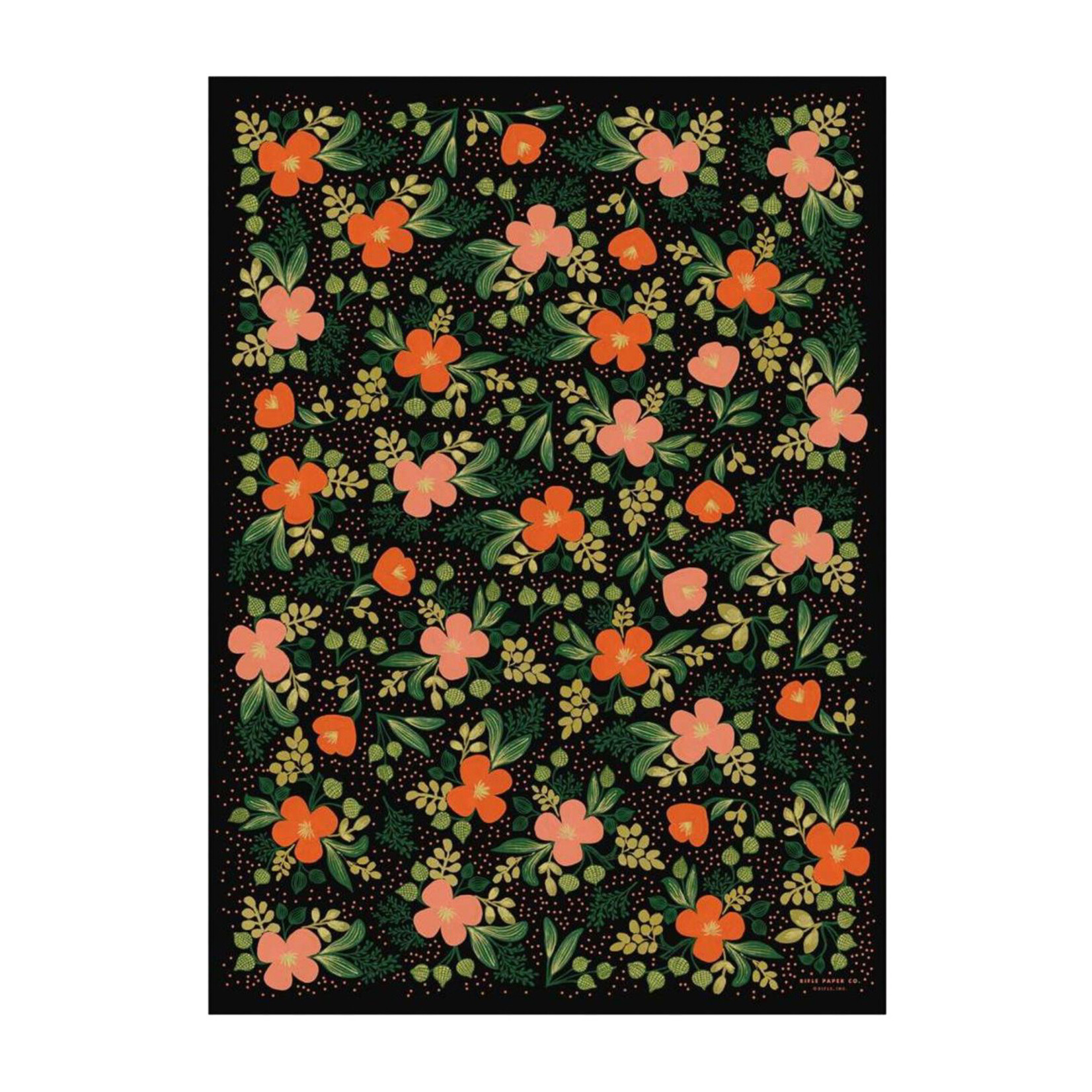 Rifle Paper Company Midnight Floral Wrap - Roll of 3