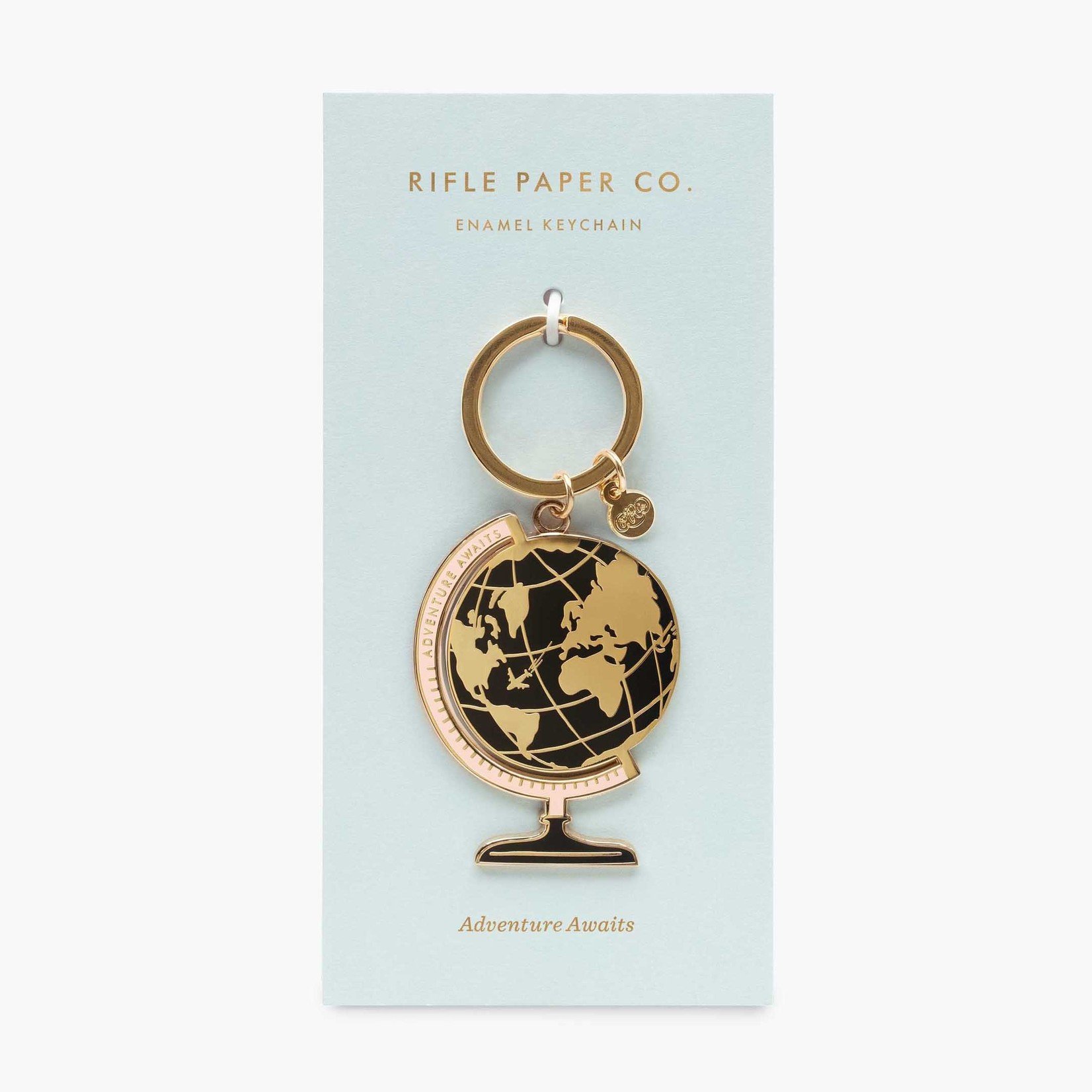 Rifle Paper Company Globe Enamel  Keychain