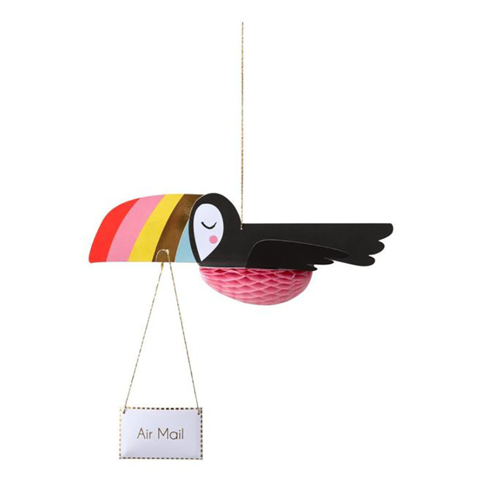 Meri Meri Flying Toucan 3D Honeycomb Card