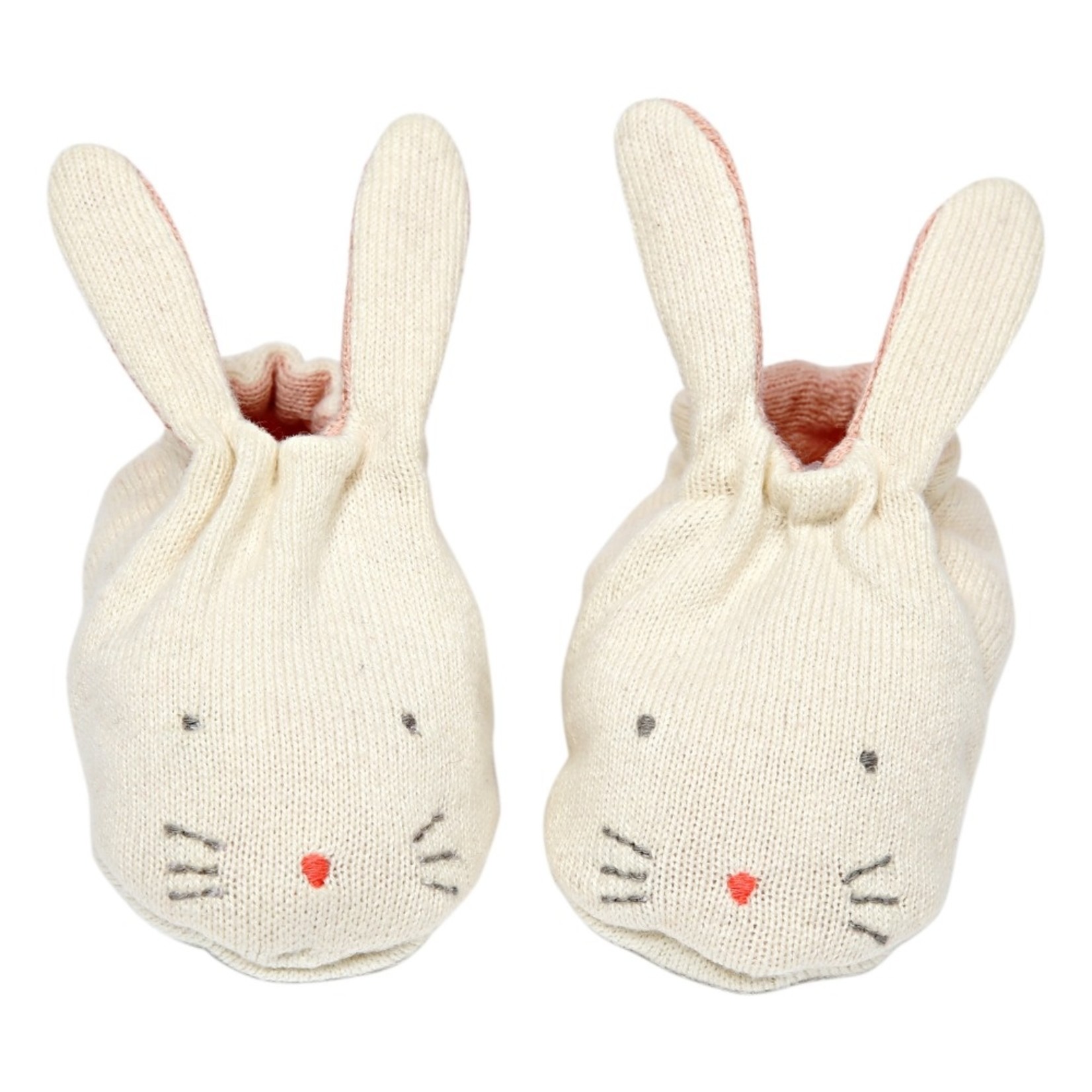 Meri Meri Peach Bunny Baby Booties