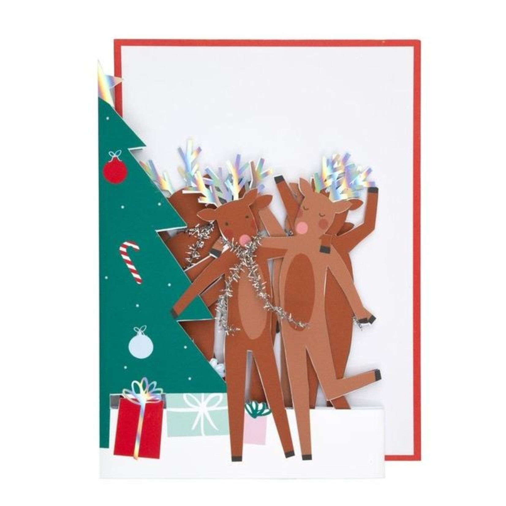 Meri Meri Dancing Reindeer Card