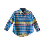 Ralph Lauren Boys Madras Long Sleeve Shirt