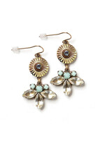 Elements, Jill Schwartz Shell Rhinestone Winter Desire Earrings