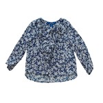 Ralph Lauren Girls Cotton Gauze Ruffle Top
