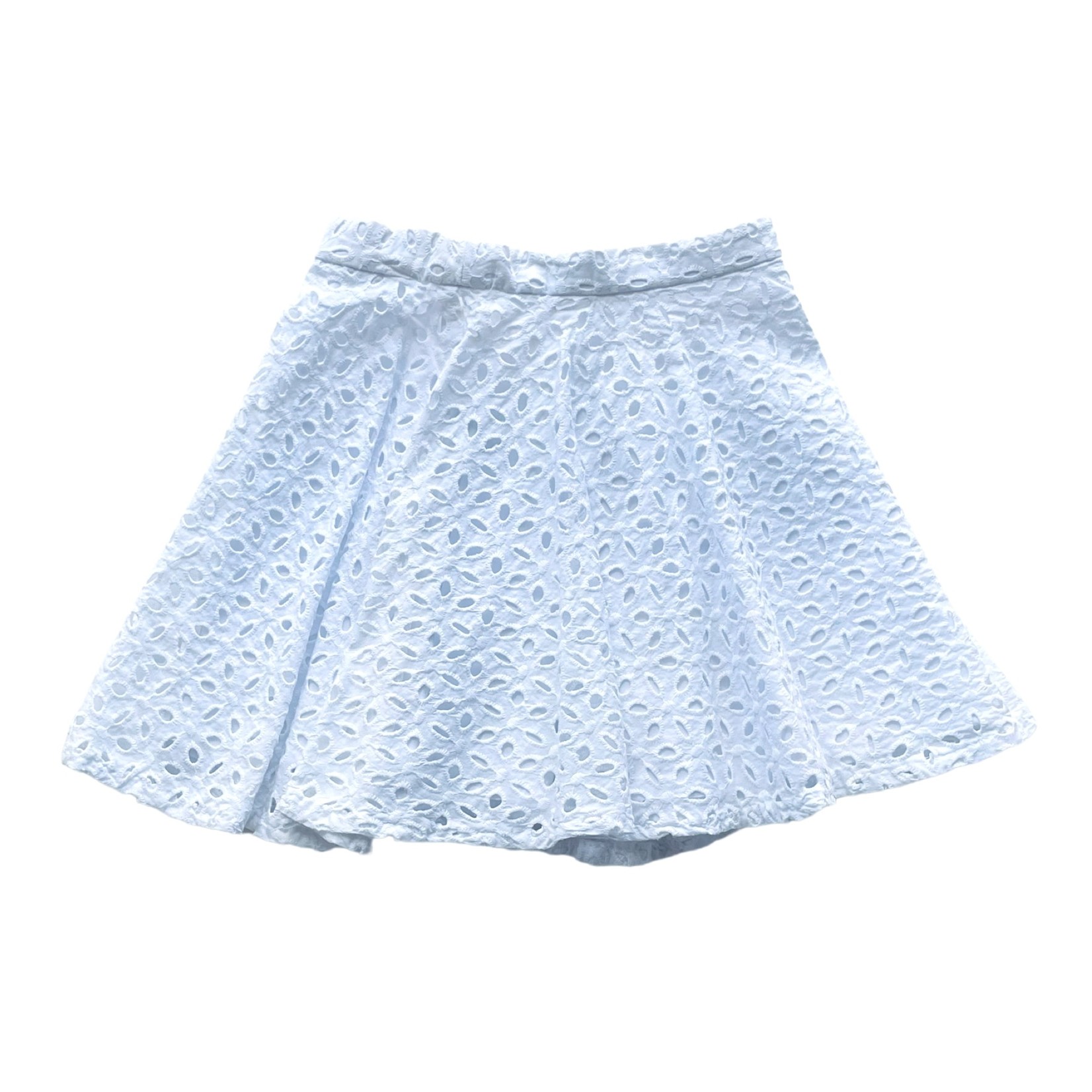 Ralph Lauren Cotton Eyelet Skirt Set - White