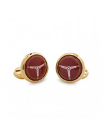 Halcyon Days Steering Wheel Cufflinks - Red_HALYCON DAYS