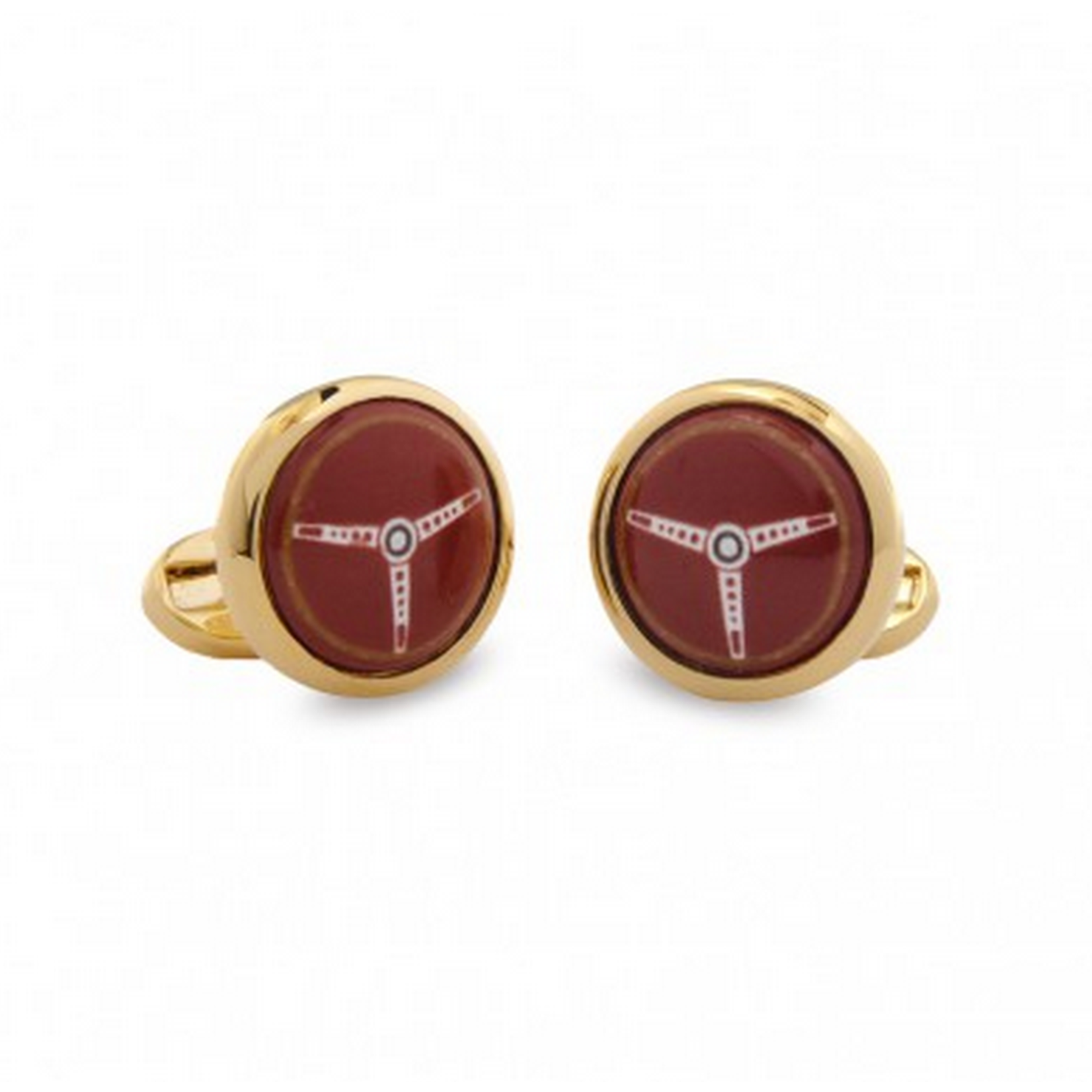 Halcyon Days Steering Wheel Cufflinks - Red_HALYCON DAYS