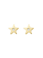 Victoria Cunningham Star Post with Diamond - 14k